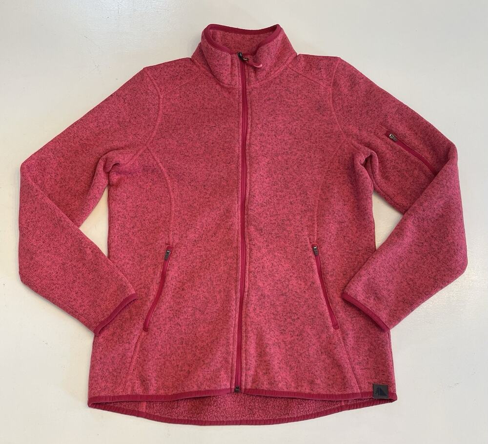 L.L.Bean Women’s Sweater Fleece Full-Zip Jacket Pink Size Small Reg Outddoor